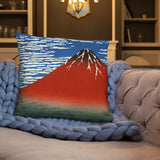 'South Wind, Clear Weather' by Hokusai, ca. 1830 - Throw Pillow