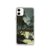 'Teahouses At Imadobashi On A Moonlit Night' by Kobayashi Kiyochika, 1880