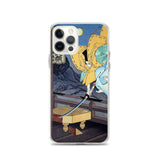 'Hachimantaro Yoshiie' by Yoshitoshi, 1886 - iPhone Case