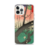 'The Plum Garden in Kameido' by Hiroshige, 1857 - iPhone Case
