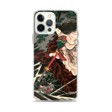 'Princess Kamigashi Attacking An Earth Spider' by Kuniyoshi, 1855 - iPhone Case