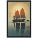 'Sailing Boats, Morning' by Yoshida Hiroshi, 1926