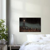 'Kudanzaka at Night in Early Summer' by Kobayashi Kiyochika, 1880