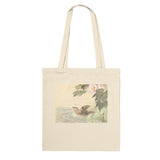 'Bathing Bird With Roses' by Imao Keinen, ca. 1900