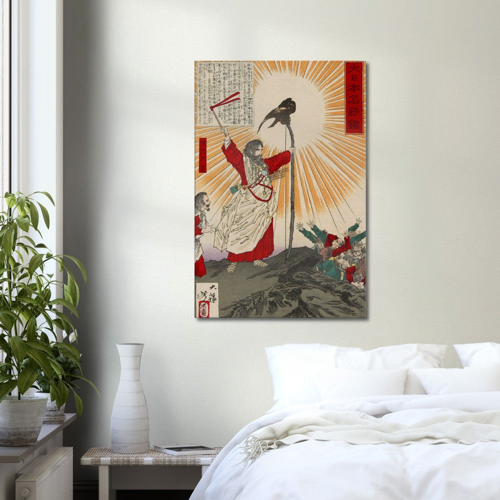 Emperor Jimmu and the Yata Crow' by Yoshitoshi, 1880 – Art Of