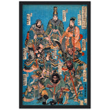 'One Hundred And Eight Heroes of the Shuihuzhuan' (Print 1) by Kuniyoshi, ca. 1830 - Wall Art