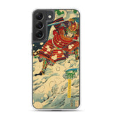 'Snow At Yoshino' by Yoshitoshi, 1867 - Samsung Phone Case