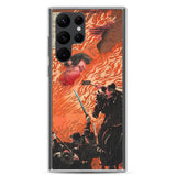 'Kamitsukeno Yatsunada Attacking Saohime's Castle' by Yoshitoshi, 1880 - Samsung Phone Case