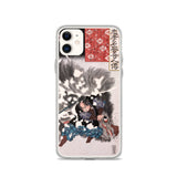 'Yamamoto Kansuke Defeats A Giant Boar' by Kuniyoshi, 1845 - iPhone Case