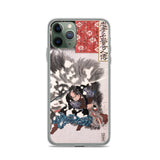 'Yamamoto Kansuke Defeats A Giant Boar' by Kuniyoshi, 1845 - iPhone Case