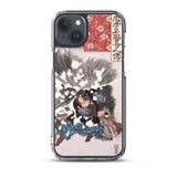 'Yamamoto Kansuke Defeats A Giant Boar' by Kuniyoshi, 1845 - iPhone Case