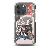 'Yamamoto Kansuke Defeats A Giant Boar' by Kuniyoshi, 1845 - iPhone Case