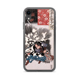 'Yamamoto Kansuke Defeats A Giant Boar' by Kuniyoshi, 1845 - iPhone Case