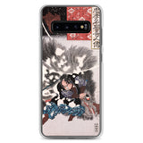 'Yamamoto Kansuke Defeats A Giant Boar' by Kuniyoshi, 1845 - Samsung Phone Case