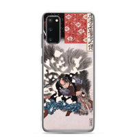 'Yamamoto Kansuke Defeats A Giant Boar' by Kuniyoshi, 1845 - Samsung Phone Case