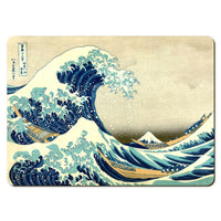 Wooden placemats 6 piece set: Scenes from Hokusai's series 'Thirty-Six Views of Mount Fuji'