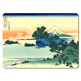 Wooden placemats 4 piece set: Scenes from Hokusai's series 'Thirty-Six Views of Mount Fuji'