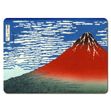 Wooden placemats 8 piece set: Scenes from Hokusai's series 'Thirty-Six Views of Mount Fuji'