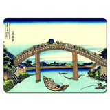 Wooden placemats 12 piece set: Hokusai's 'Thirty-Six Views of Mount Fuji', scenes 1 - 12