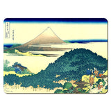 Wooden placemats 12 piece set: Hokusai's 'Thirty-Six Views of Mount Fuji', scenes 1 - 12