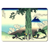 Wooden placemats 12 piece set: Hokusai's 'Thirty-Six Views of Mount Fuji', scenes 13 - 24