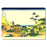 Wooden placemats 12 piece set: Hokusai's 'Thirty-Six Views of Mount Fuji', scenes 13 - 24