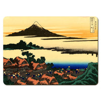 Wooden placemats 10 piece set: Hokusai's 'Thirty-Six Views of Mount Fuji', ten additional scenes