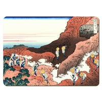 Wooden placemats 10 piece set: Hokusai's 'Thirty-Six Views of Mount Fuji', ten additional scenes