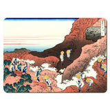 Wooden placemats 10 piece set: Hokusai's 'Thirty-Six Views of Mount Fuji', ten additional scenes