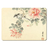 Wooden placemats 12 piece set: Scenes from Imao Keinen's Birds and Flowers Albums