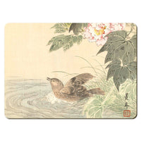 Wooden placemats 10 piece set: Scenes from Imao Keinen's Birds and Flowers Albums