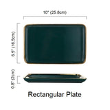 Green Glaze Ceramic Dining Set