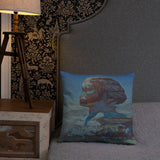 'The Sphinx At Night' by Yoshida Hiroshi, 1925 - Throw Pillow