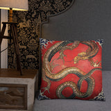 'Dragon' by Hokusai, ca. 1844 - Throw Pillow