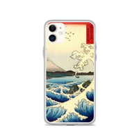 'The Sea at Satta, Suruga' Province' by Hiroshige, 1858 - iPhone Case