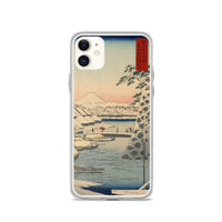 'Sukiyagashi in Tokyo' by Hiroshige, 1858 - iPhone Case