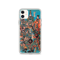 'One Hundred And Eight Heroes of the Shuihuzhuan' (Print 1) by Kuniyoshi, ca. 1830 - iPhone Case