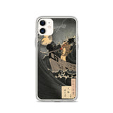 'Benkei Calming The Waves At Daimotsu Bay' by Yoshitoshi, ca. 1885 - iPhone Case