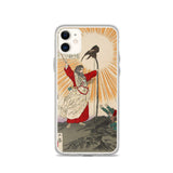 'Emperor Jimmu and the Yata Crow' by Yoshitoshi, 1880 - iPhone Case