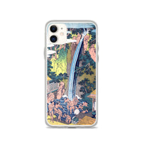 'Roben Waterfall at Mount Oyama in Sagami Province' by Hokusai, ca. 1832 - iPhone Case