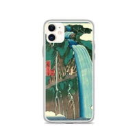 'Shimotsuke: Urami Waterfall on Mount Nikko' by Hiroshige, 1853 - iPhone Case