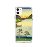 'Lake Suwa, Shinano Province' by Hiroshige, 1858 - iPhone Case