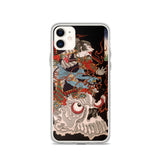 'Samurai Riding A Skull' by Yoshitoshi, 1864 - iPhone Case