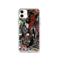 'Miyamoto Musashi Killing A Monster Bat' by Kuniyoshi, ca. 1830 - iPhone Case