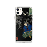 'Taro Mitsukuni Watching Skeletons Battle' by Yoshitoshi, 1865 - iPhone Case