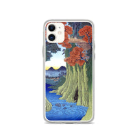 'Kai: Monkey Bridge' by Hiroshige, 1853 - iPhone Case