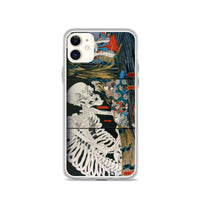 'Takiyasha the Witch and the Skeleton Spectre' (Combined Triptych) by Kuniyoshi, ca. 1844 - iPhone Case