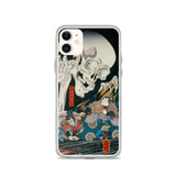 'Takiyasha the Witch and the Skeleton Spectre' (Middle Panel) by Kuniyoshi, ca. 1844 - iPhone Case