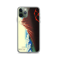 'Storm Beneath the Summit' by Hokusai, ca. 1830 - iPhone Case