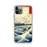 'The Sea at Satta, Suruga' Province' by Hiroshige, 1858 - iPhone Case